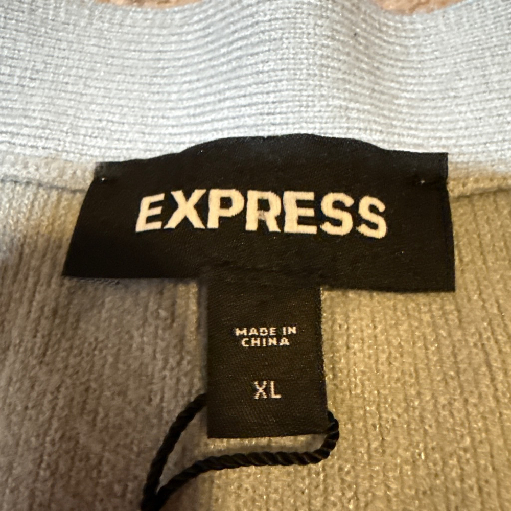 Women's EXPRESS Light Blue Cardigan XL - Picture 2 of 7
